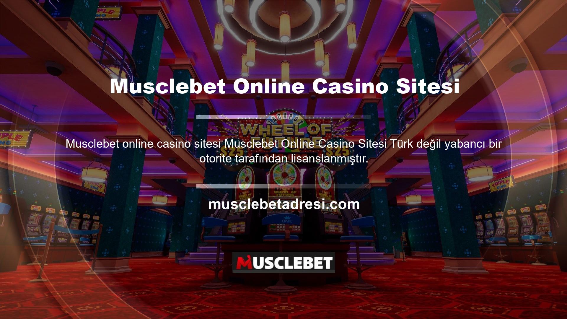 Yani bu Türkiye'deki yasa dışı çevrimiçi casino platformlarından biridir